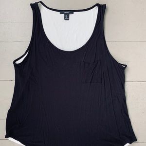 STORE CLOSING FINAL SALE ✨ Forever 21 Black/White Colorswitched Tank